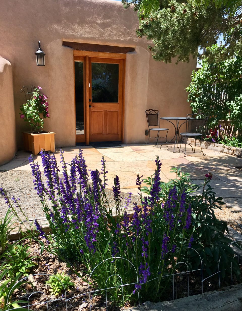 Enjoy your morning coffee on the front garden patio