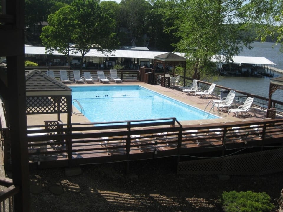 Swim or layout beside the awesome pool overlooking the main channel