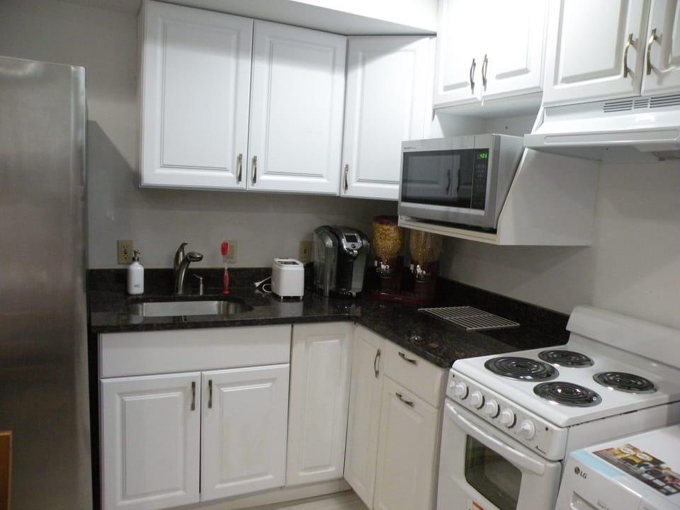 Kitchen with granite countertop