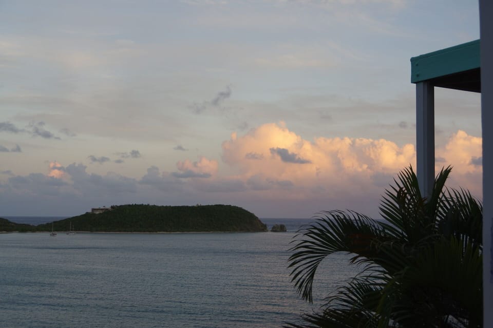 Evening view from the patio