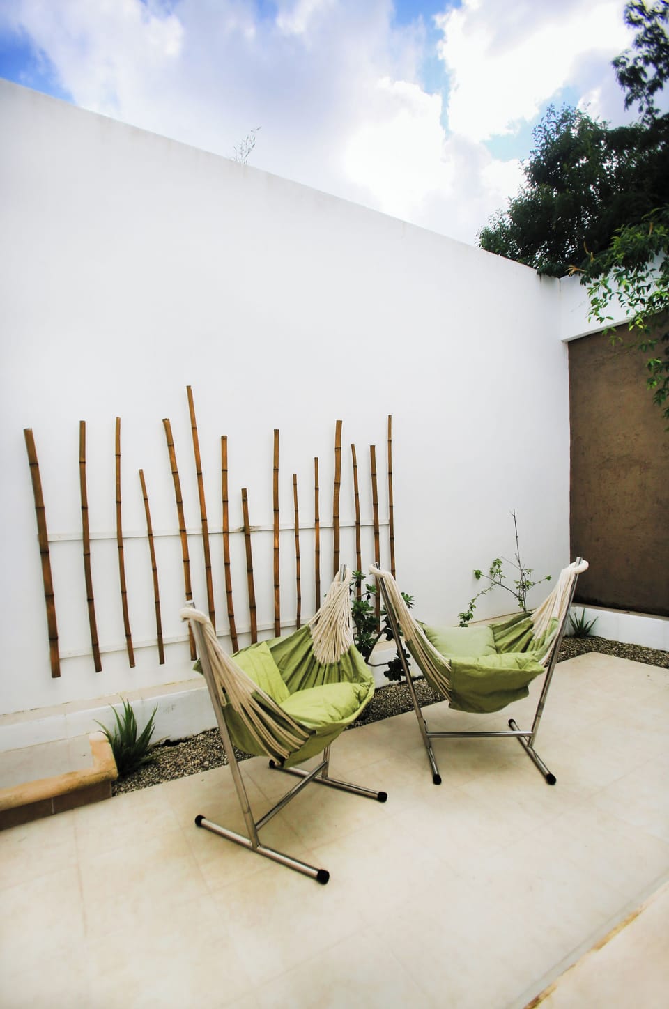 The private courtyard of the master downstairs