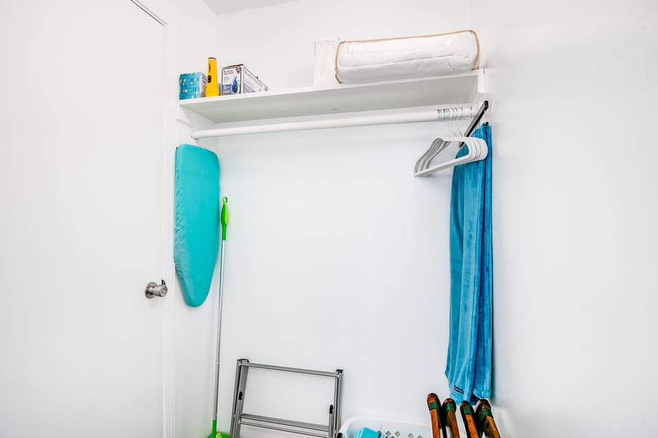 Ample Hanging Space in the closet.