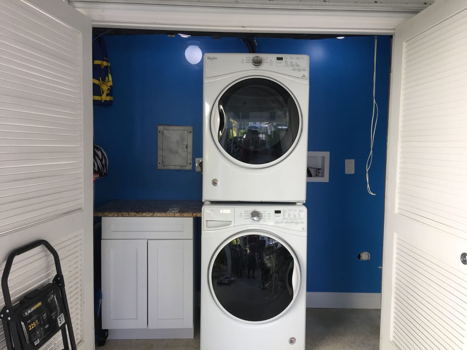 Newly re-designed laundry room. 