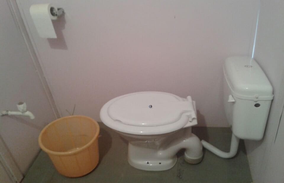 Shower, free toiletries, hair dryer, slippers