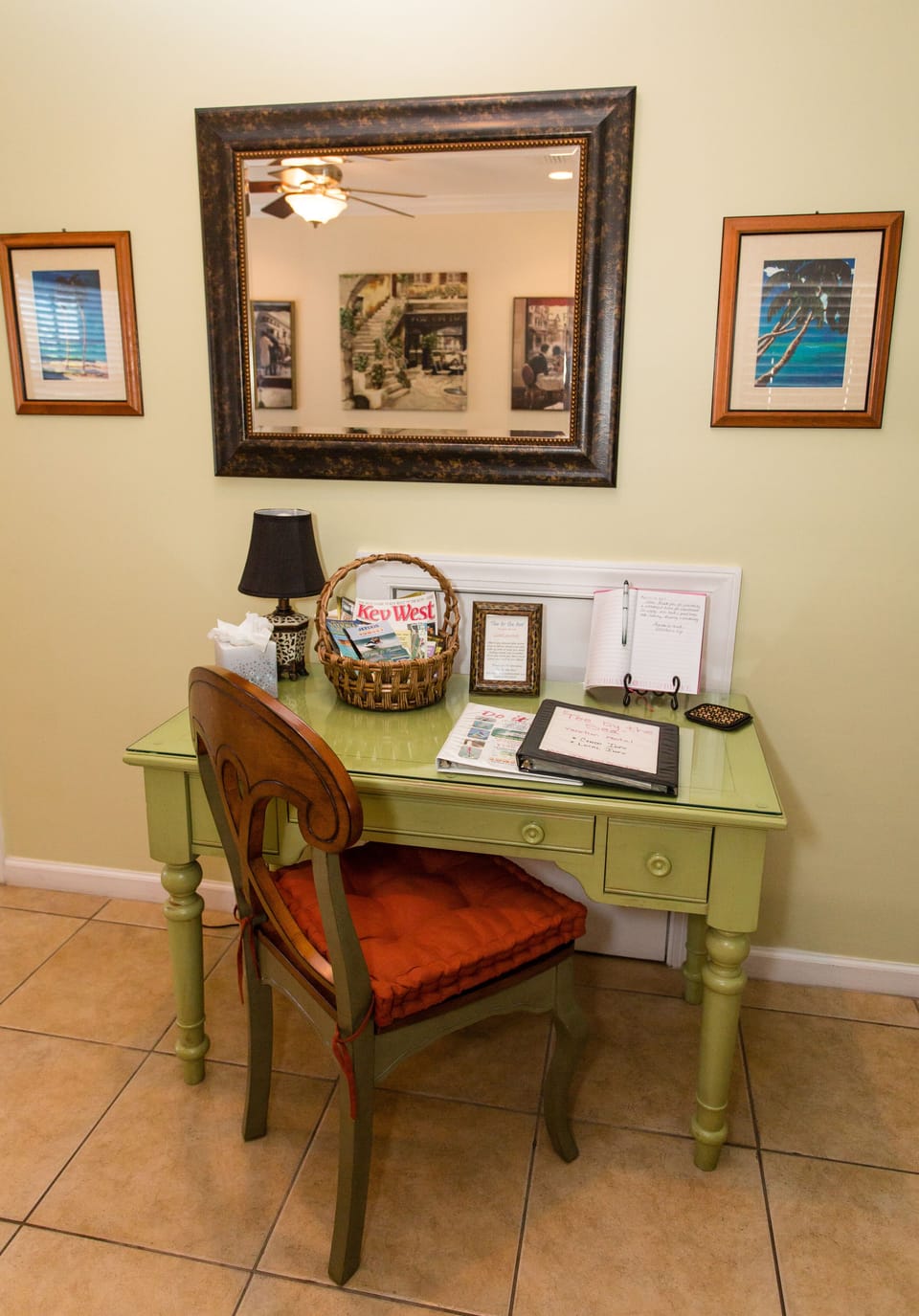 Book with local info and basket with great coupons included for my guests -  