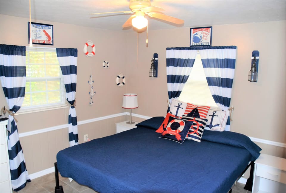 Master bedroom with king size bed