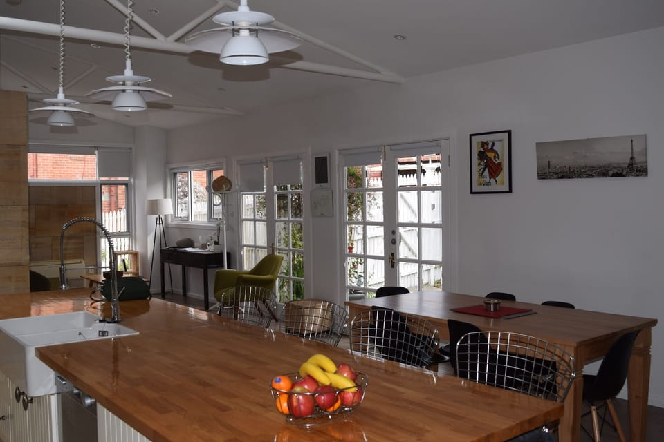 Sitting room, dining room and kitchen