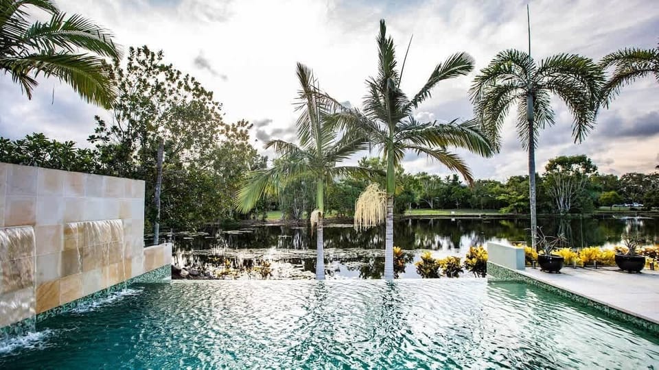 Pool and lake views