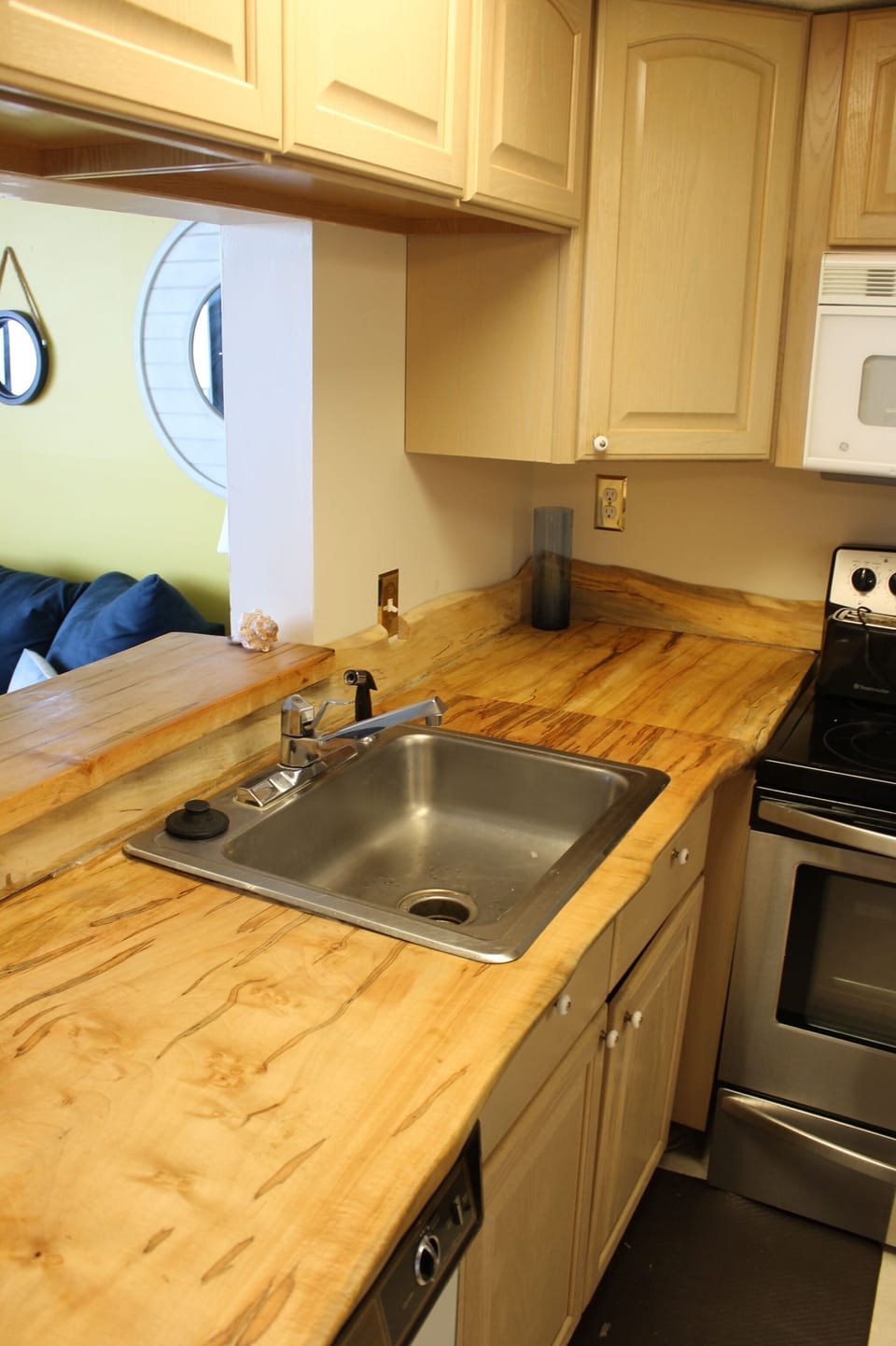 kitchen new maple countertops