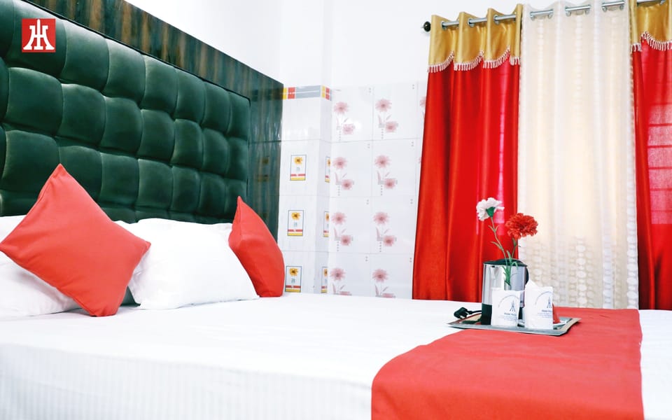 Desk, blackout drapes, rollaway beds, bed sheets