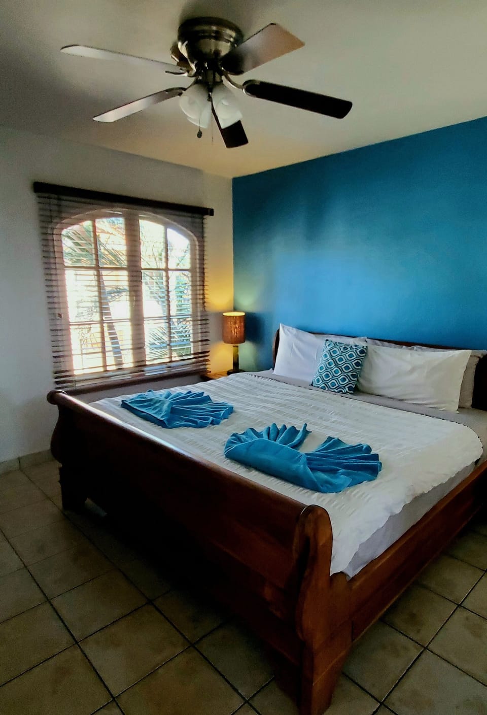 King size master bedroom with hotel quality mattress.