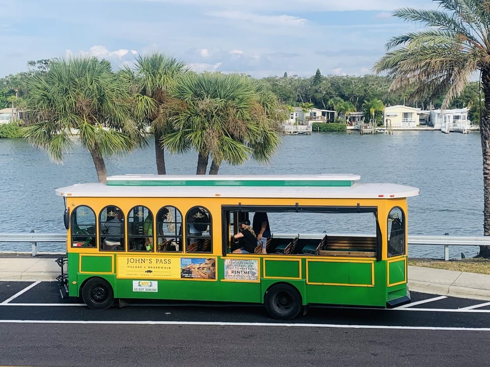 Hop on and off the beach trolley