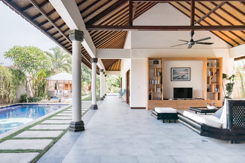 Luxury Villa, 3 Bedrooms, Non Smoking | Living area | Flat-screen TV, DVD player
