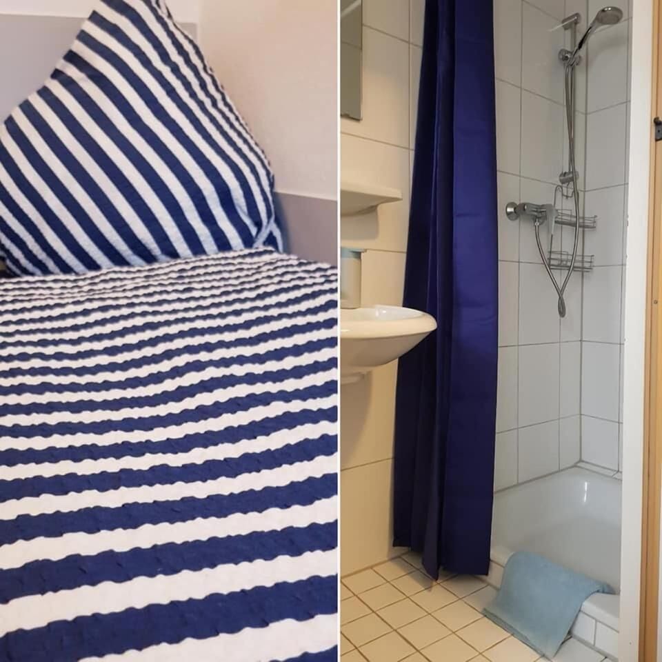 Deep soaking tub, towels