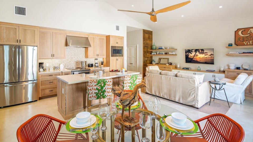 Open living plan on the main floor...