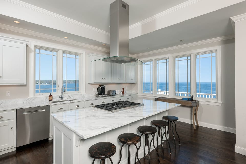 Kitchen Island with marble top