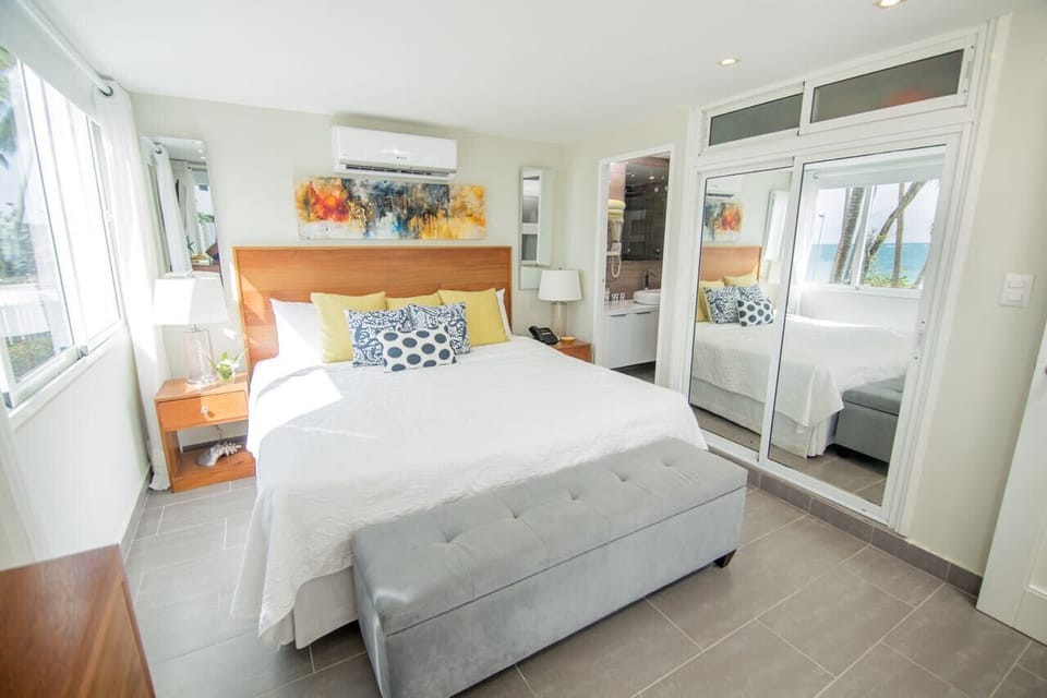 There's a sleek and modern en-suite bathroom in the 2nd floor master bedroom