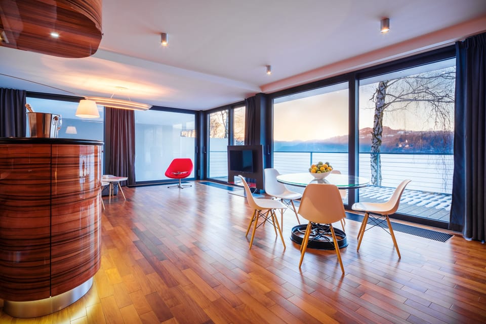 Villa, 2 Bedrooms, Lake View (Terrace 65m²) | Living area | 40-inch flat-screen TV with cable channels, TV