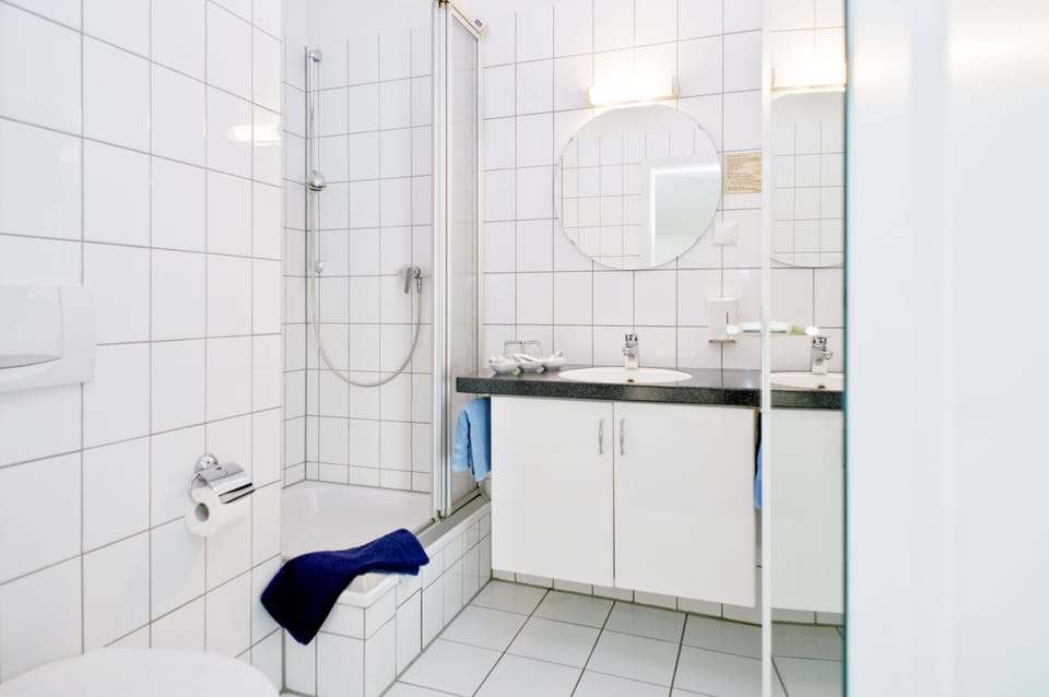Single Room | Bathroom | Shower, free toiletries, hair dryer, towels