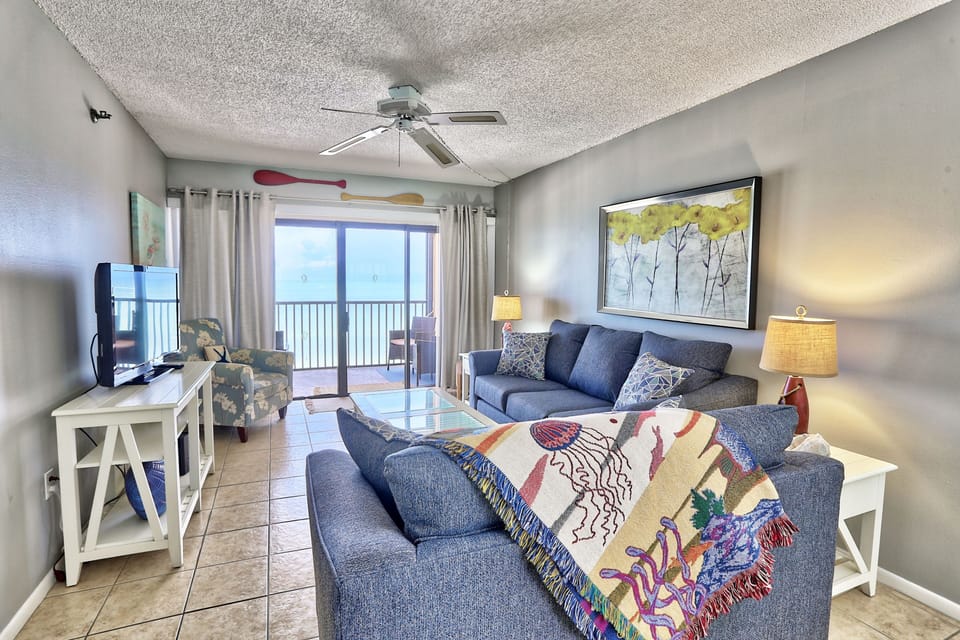 Living Room with Balcony Access