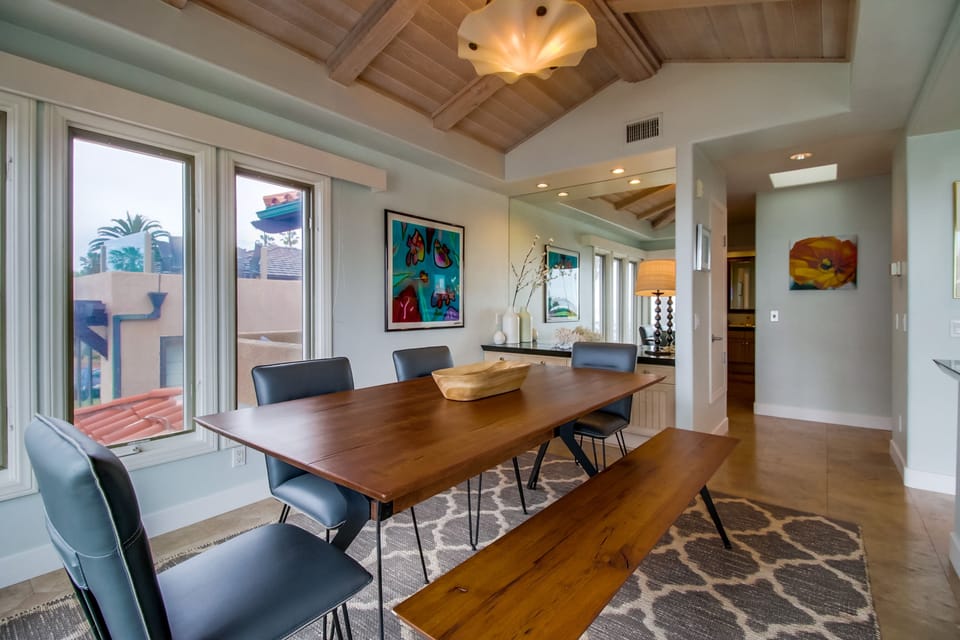 Another view of the dining room.