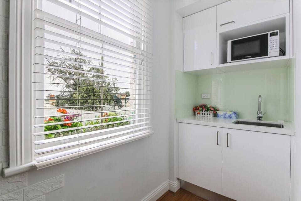 small kitchen on the second floor