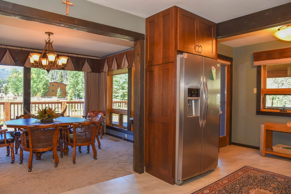 The kitchen is one of two entrances onto the deck! 