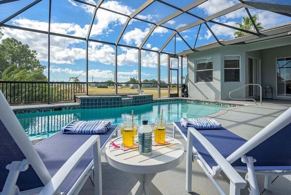 Outdoor Lounge Area and Pool