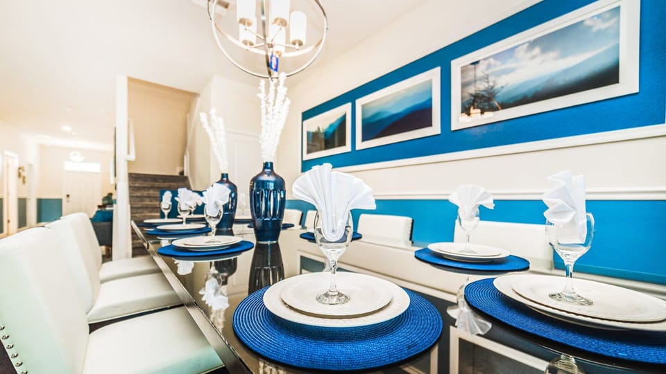 Ample and spacious, providing a generous area for comfortable dining and enjoyable gatherings