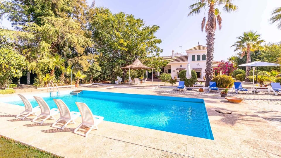 Property building,Solarium,Swimming pool