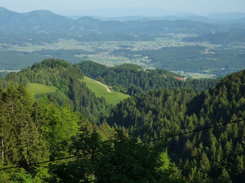 View from the balcony on a clear Spring Day