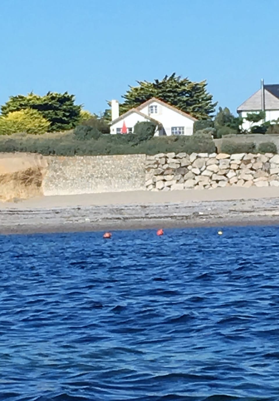 view of house overlooking beach