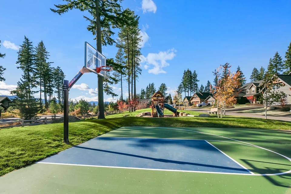 Multi purpose sport court at the park.