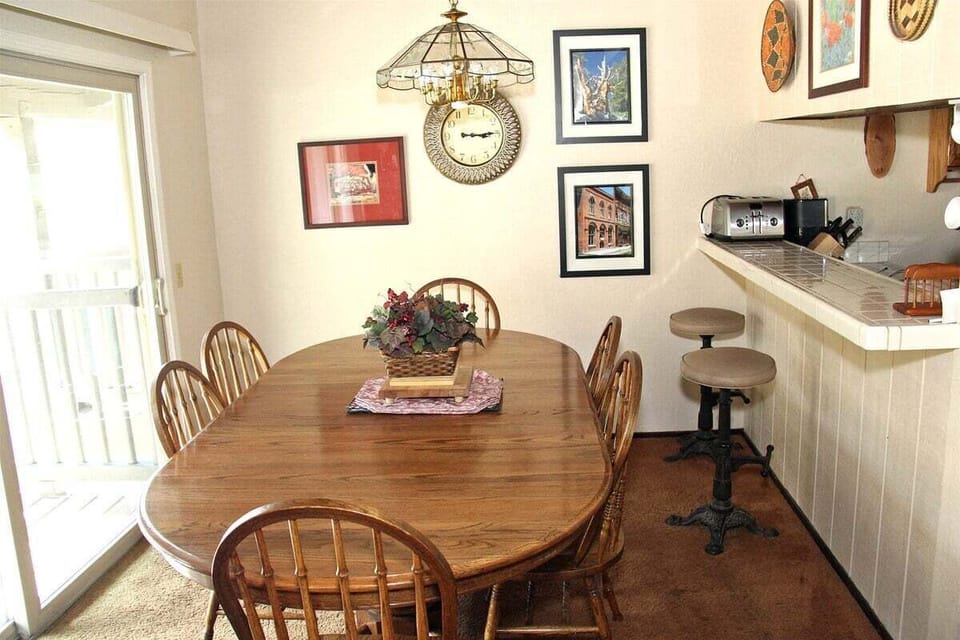 Dining Area with Seating for Six and access to the deck