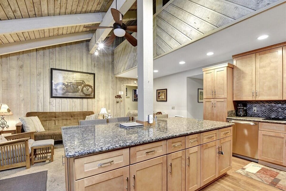 Kitchen looking to living room