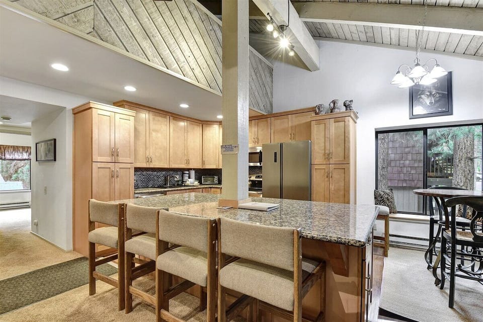 Upgraded kitchen with an oversized island