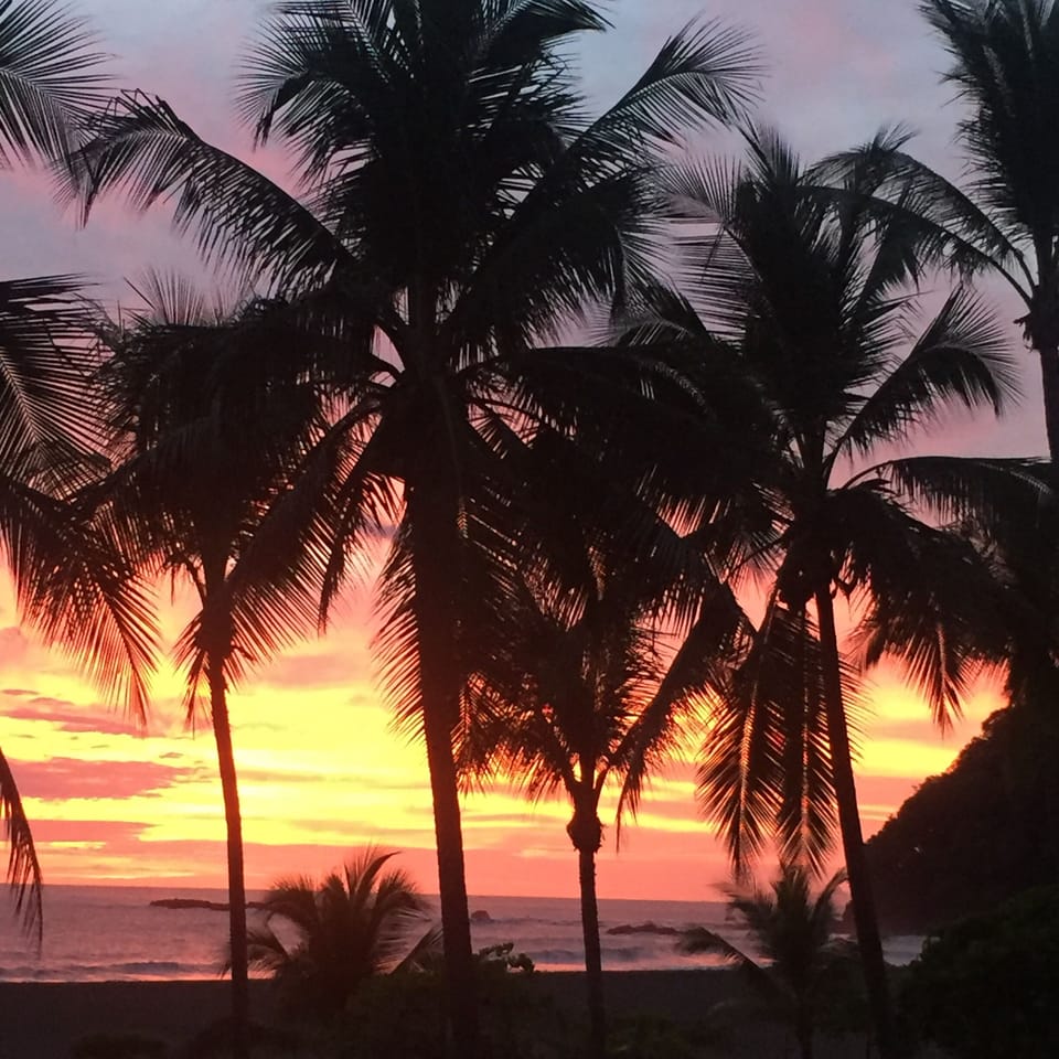 Sunset views from the terrace