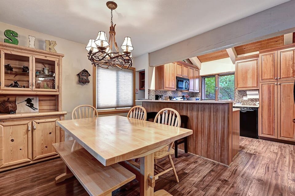Dining room and kitchen