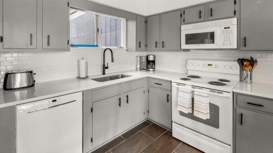 Kitchen stocked and ready for your family meals.