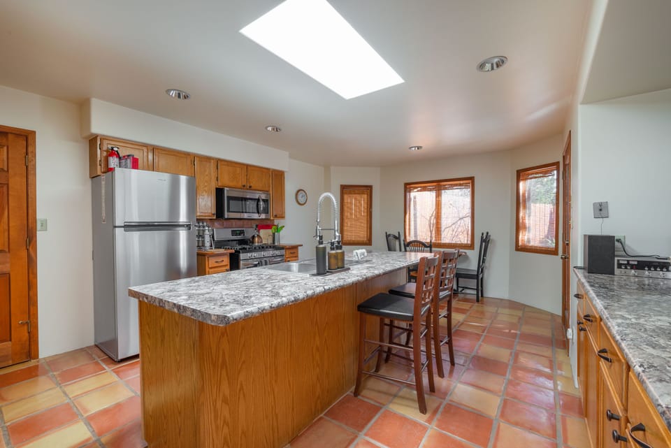 Plenty of countertop space for preparing a meal or just gathering in the kitchen!