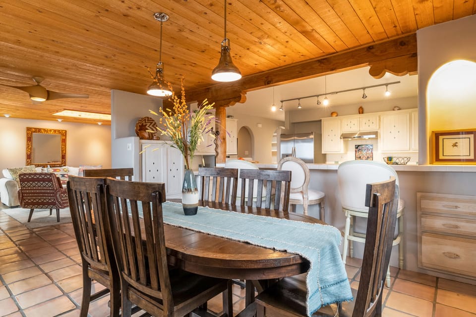 Dinning table with six chairs