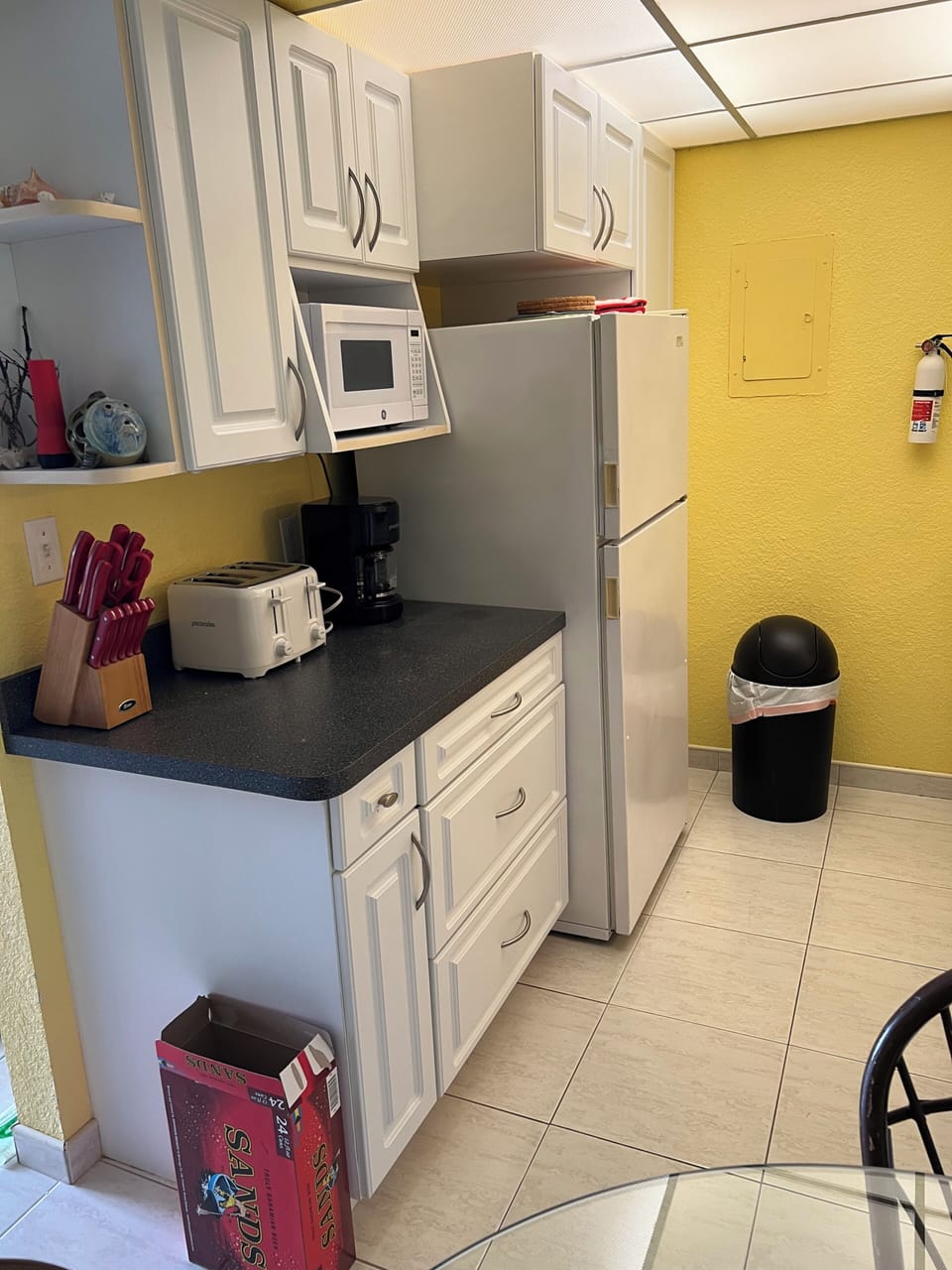 Our kitchen with all the comforts of home.