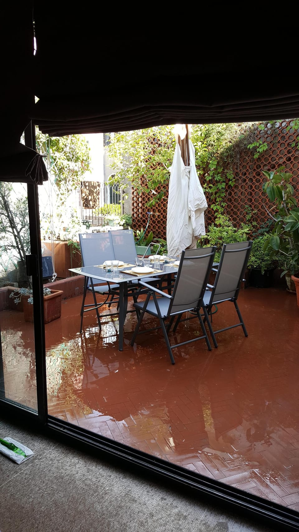 view of the terrace form the lounge