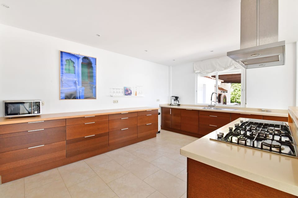 Kitchen with 2 dishwashers.