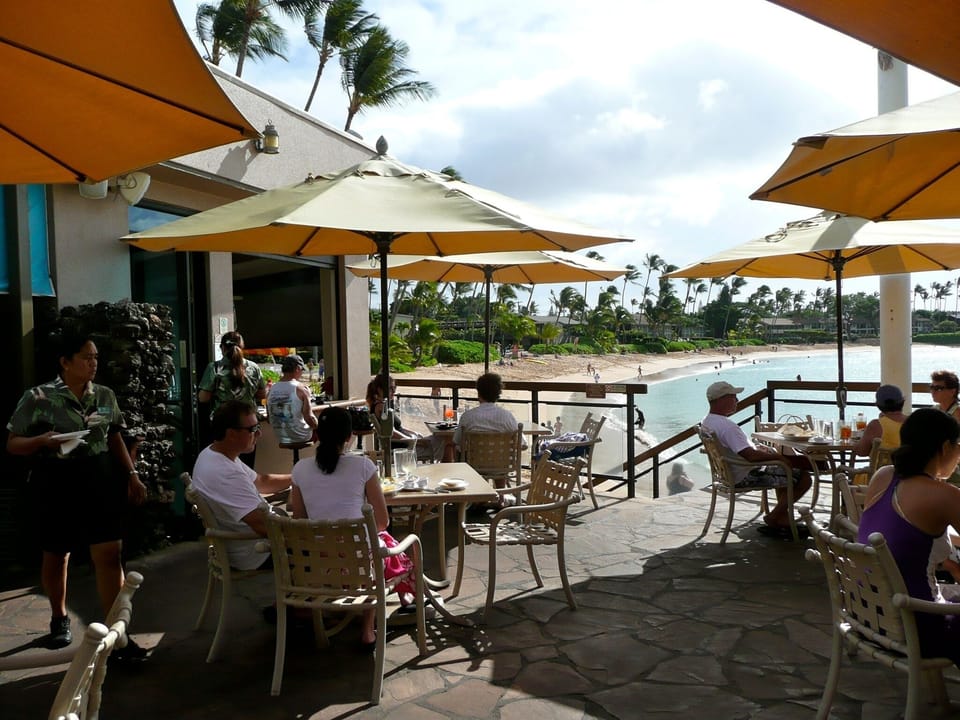 The Sea House Restaurant. A really great Happy Hour, just a short walk.