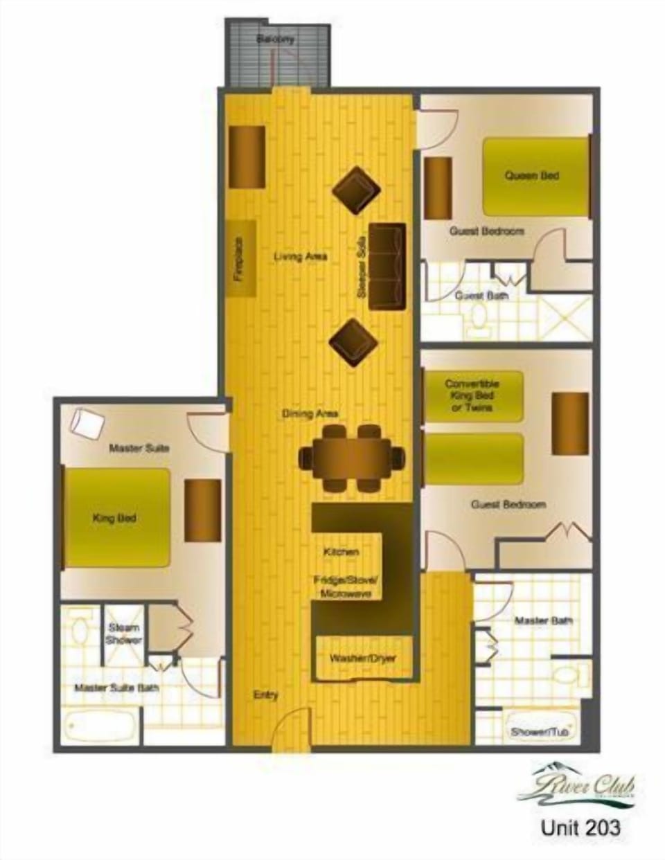 Floor Plan for 203