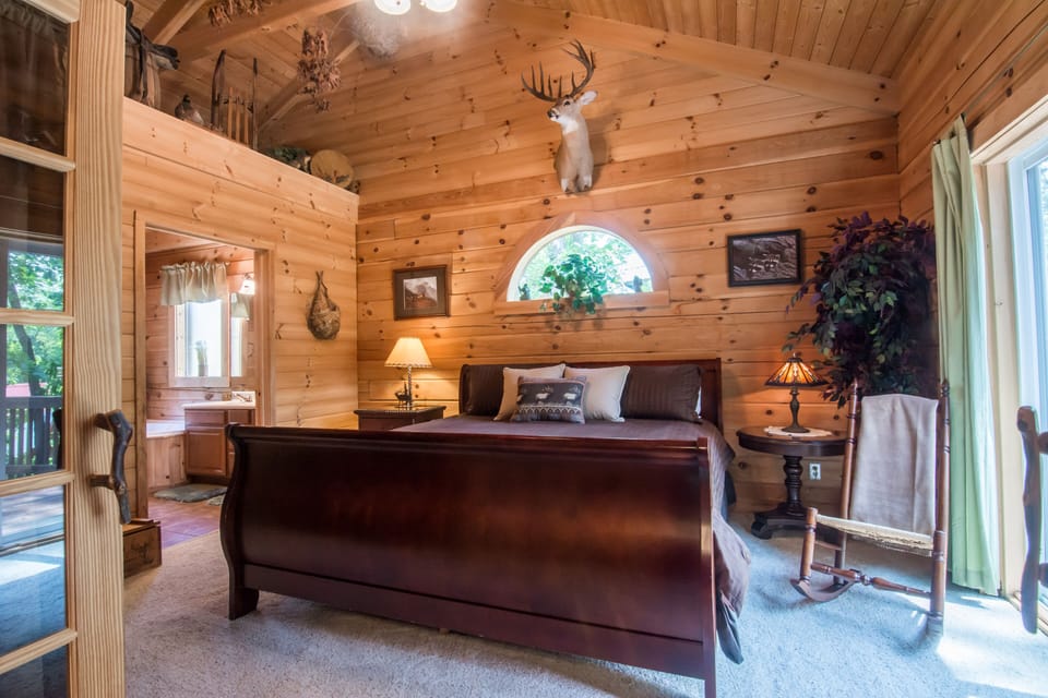 1st Master Suite with access to rear deck.