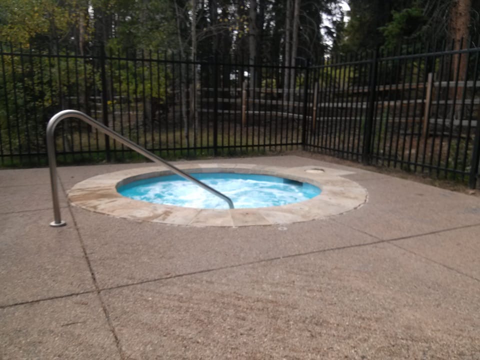 Year Round Hot tub just steps from the front door
