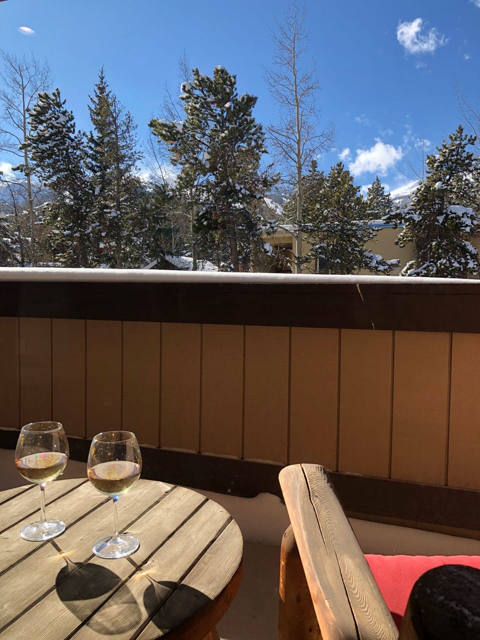 Relax for apres-ski on the west-facing patio. A private gas grill is included. 
