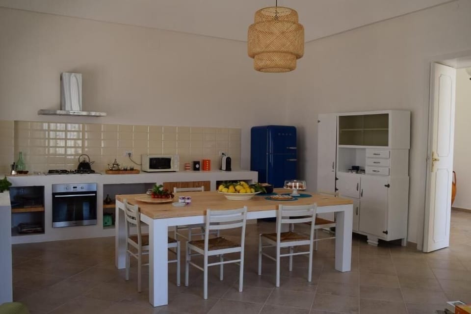 Fridge, microwave, stovetop, espresso maker